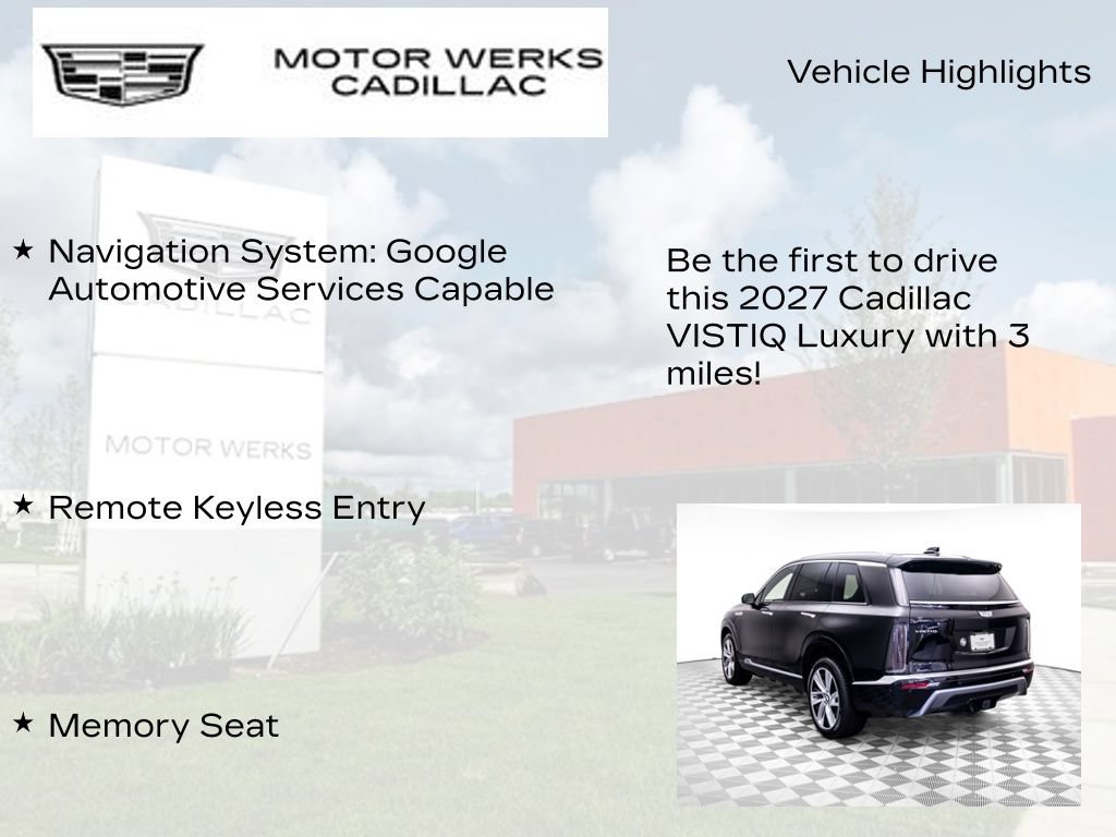 New 2027 Cadillac Vistiq Luxury w/ LPO, Trailering Package AWD/4WD image 12