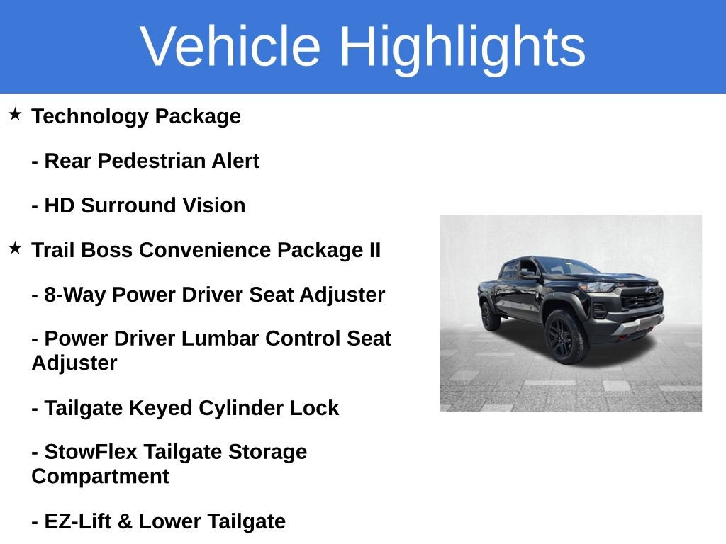 Certified 2024 Chevrolet Colorado Trail Boss w/ Technology Package AWD/4WD image 4