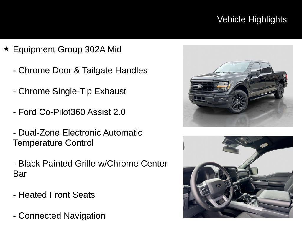 Certified 2025 Ford F150 XLT w/ Equipment Group 302A MID AWD/4WD image 6