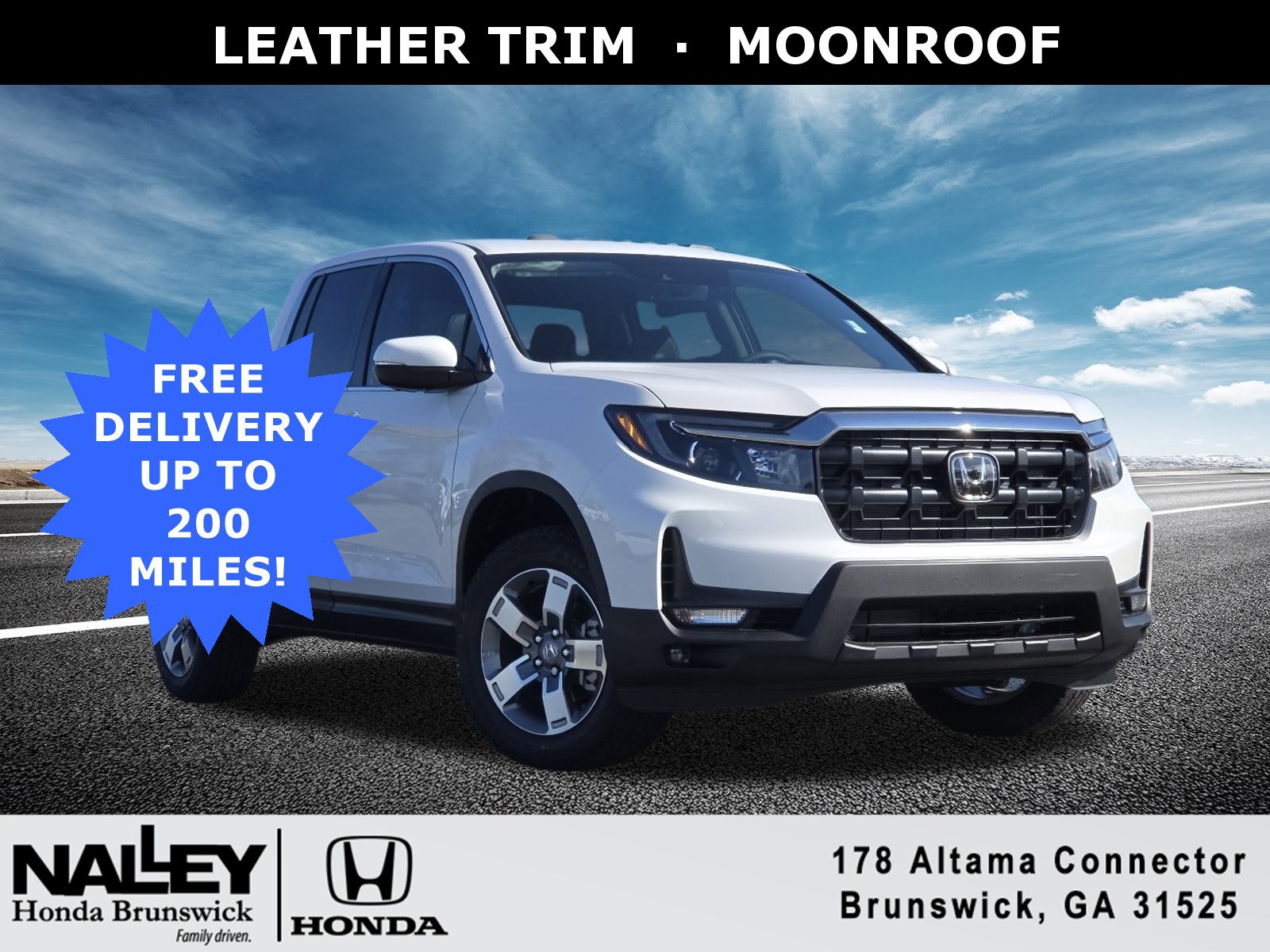 New 2026 Honda Ridgeline RTL
