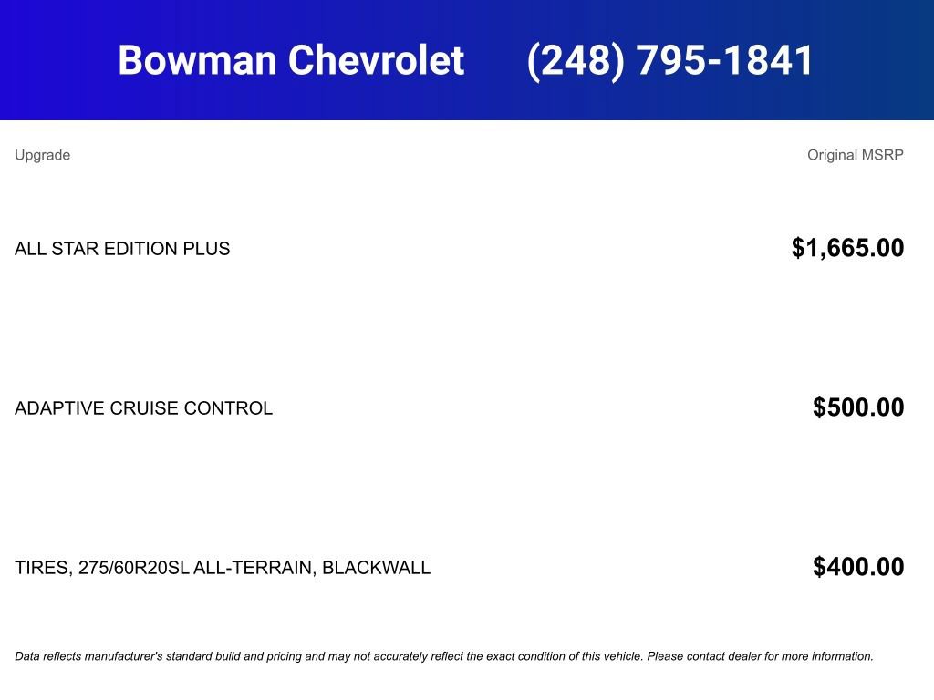 New 2026 Chevrolet Silverado 1500 LT w/ All Star Edition Plus AWD/4WD image 5