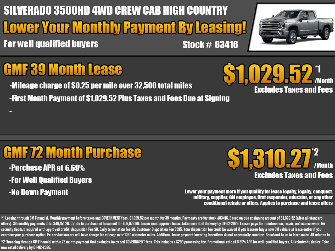 New 2026 Chevrolet Silverado 3500 High Country image 2