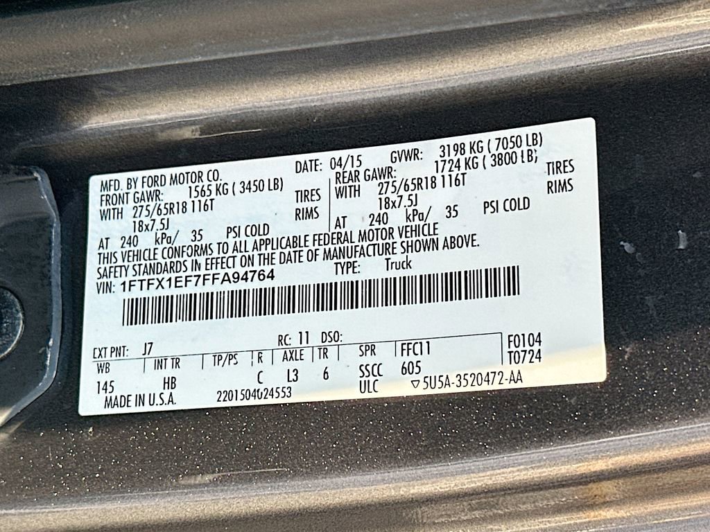 Used 2015 Ford F150 Lariat AWD/4WD image 27