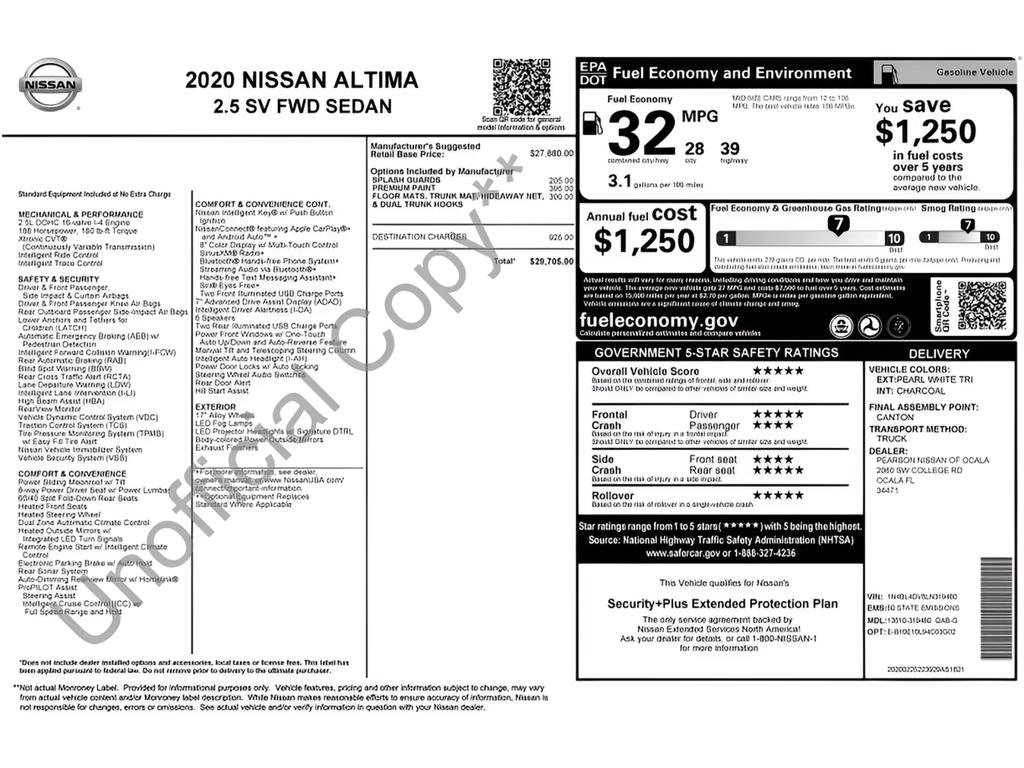 Used 2020 Nissan Altima 2.5 SV image 3