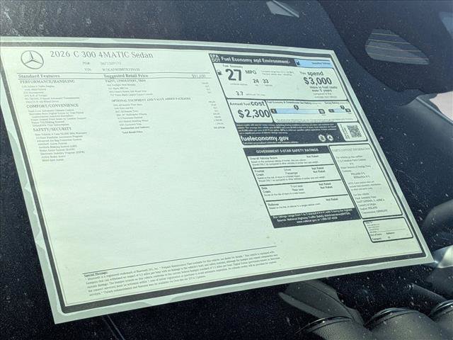New 2026 Mercedes-Benz C 300 4MATIC Sedan image 20