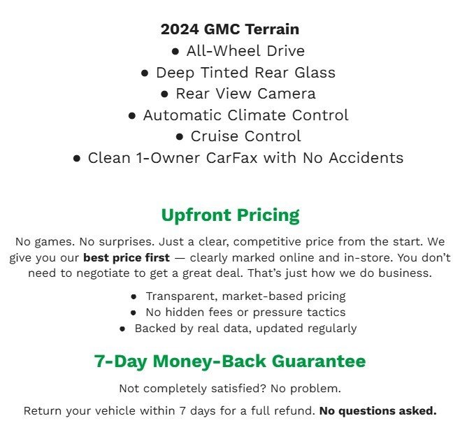 Used 2024 GMC Terrain SLE image 2