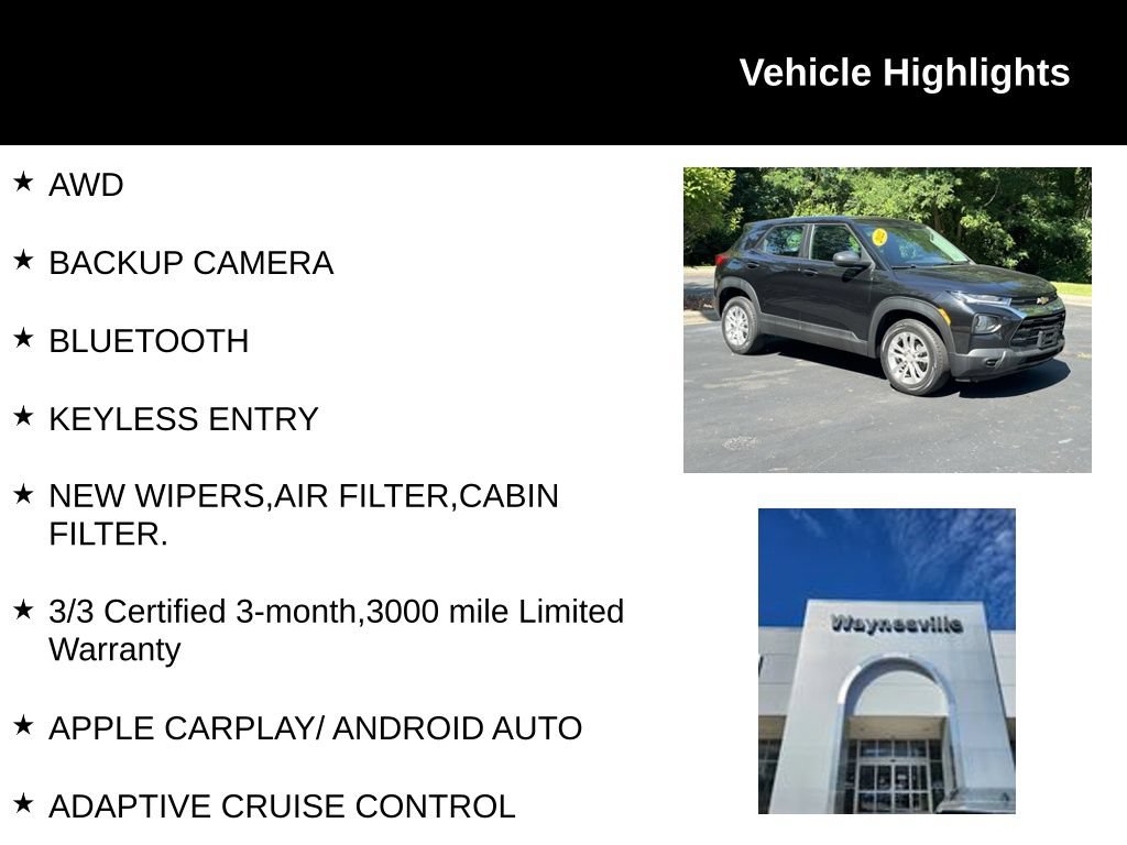 Used 2022 Chevrolet TrailBlazer LS AWD/4WD image 2