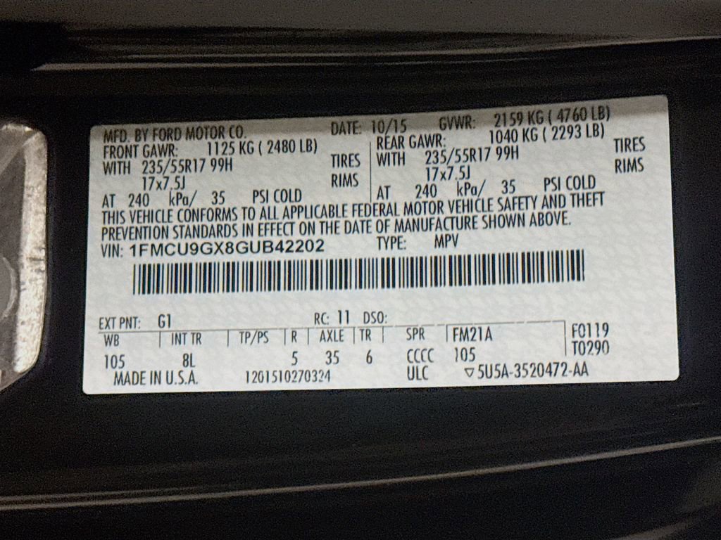 Used 2016 Ford Escape SE w/ SE Leather Comfort Package image 37