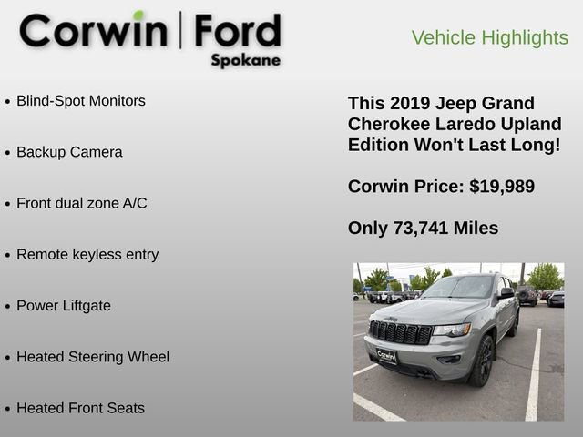 Used 2019 Jeep Grand Cherokee Laredo AWD/4WD image 6