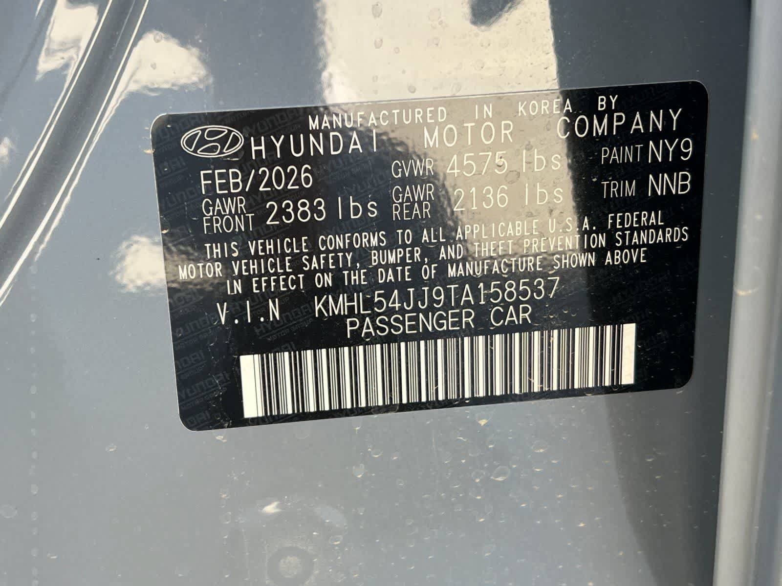 New 2026 Hyundai Sonata Limited FWD image 28