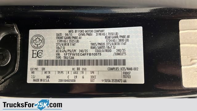 Used 2015 Ford F150 XLT w/ Equipment Group 301A Mid image 26