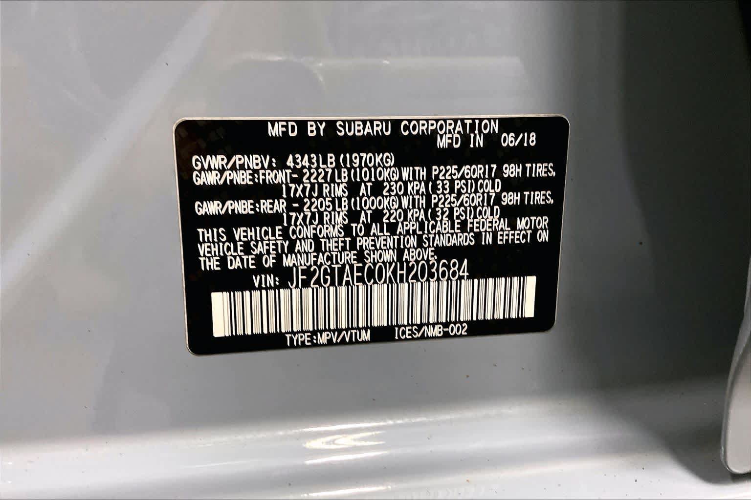 Used 2019 Subaru Crosstrek 2.0i Premium AWD/4WD image 36