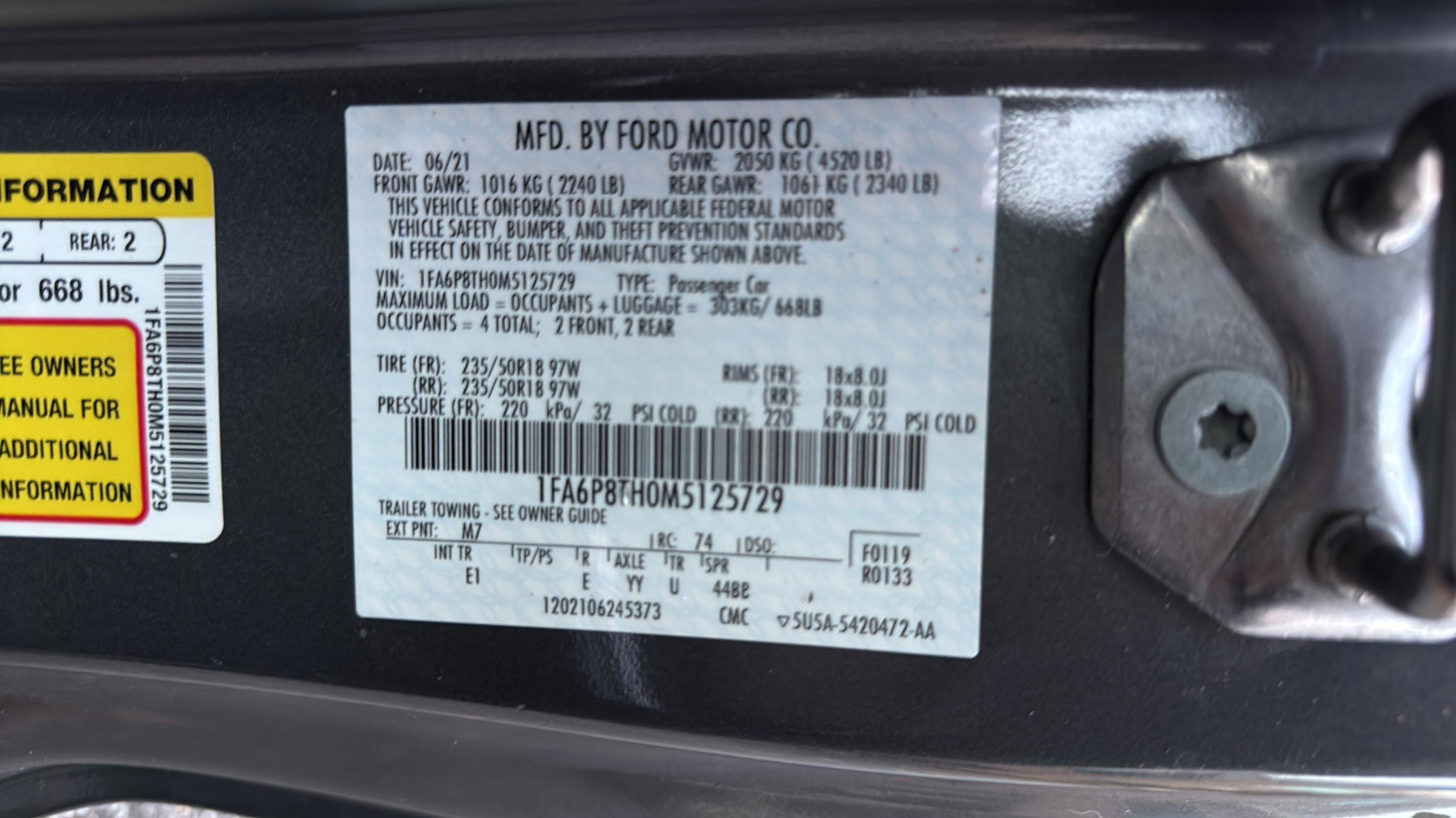 Used 2021 Ford Mustang Premium image 38