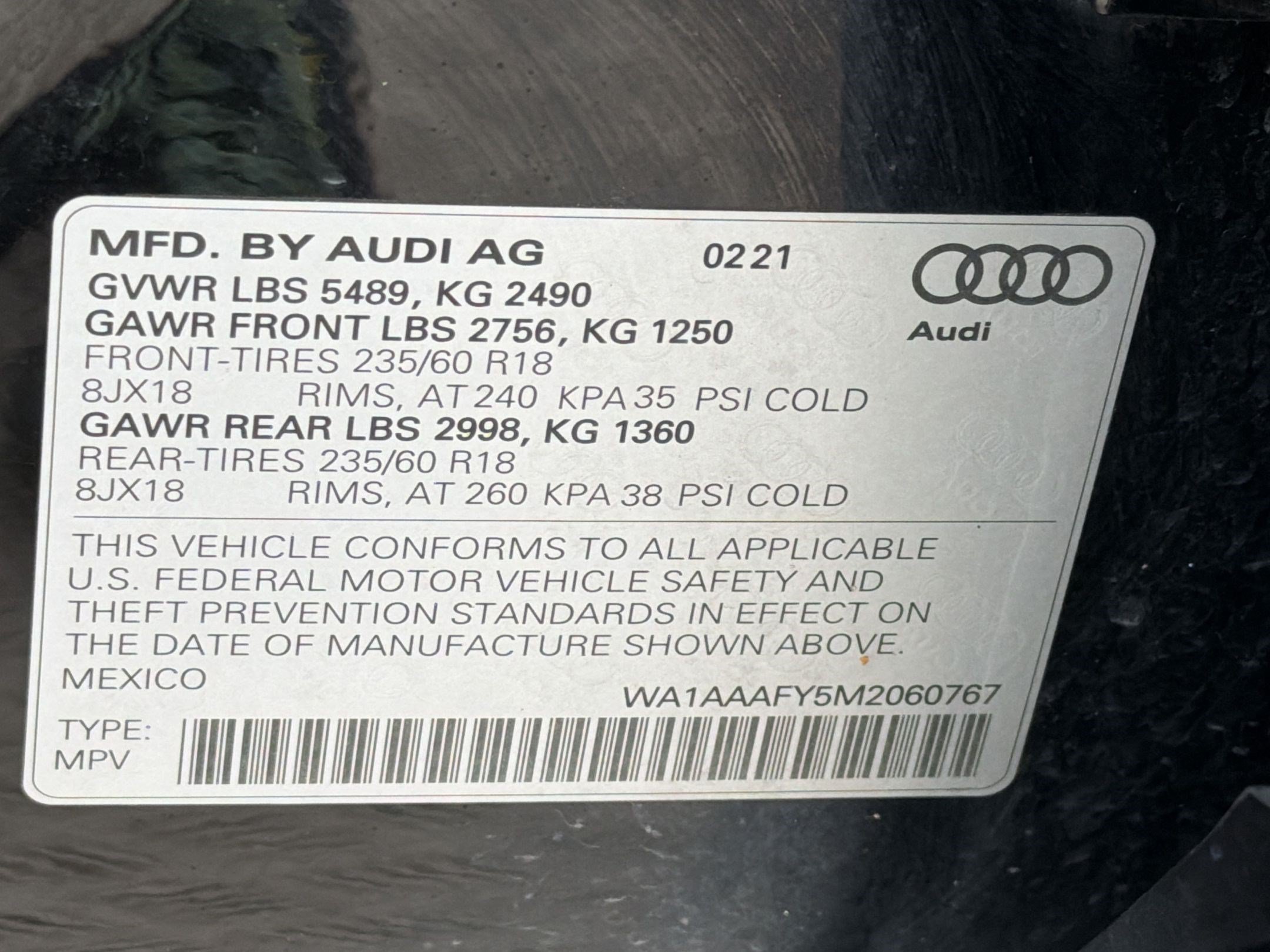Used 2021 Audi Q5 2.0T Premium w/ Convenience Package AWD/4WD image 21