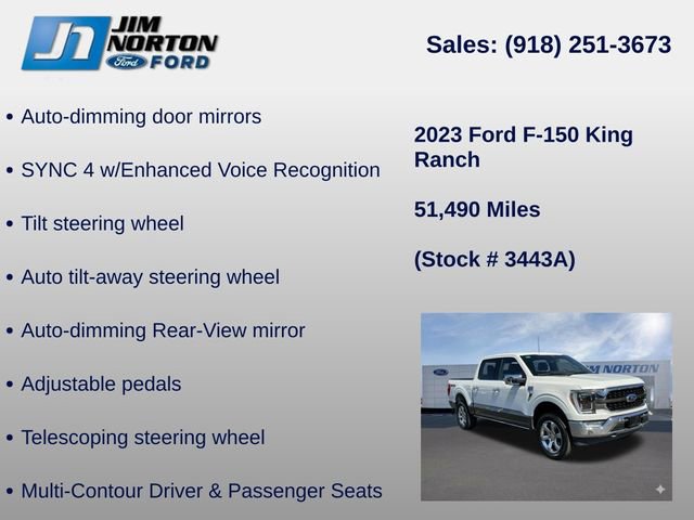 Used 2023 Ford F150 King Ranch w/ Equipment Group 601A High AWD/4WD image 41