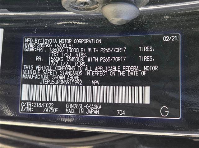 Certified 2021 Toyota 4Runner TRD Off-Road AWD/4WD image 23