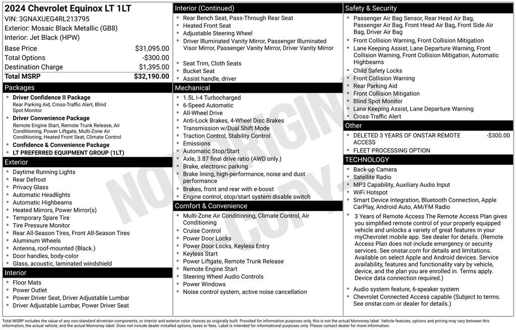 Used 2024 Chevrolet Equinox LT AWD/4WD image 34