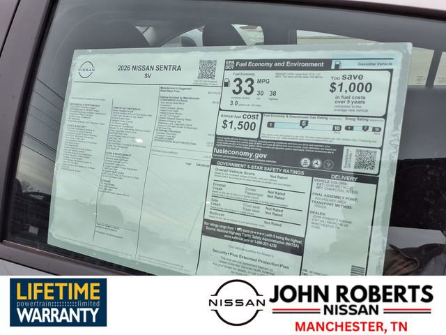 New 2026 Nissan Sentra SV w/ SV Convenience Package image 19