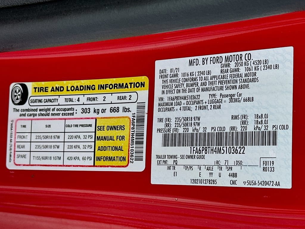 Used 2021 Ford Mustang Premium RWD image 34