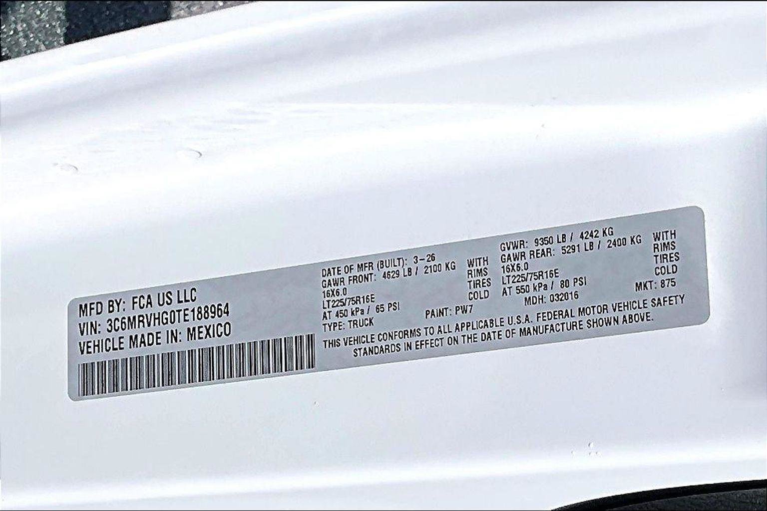 New 2026 RAM ProMaster 3500 FWD image 14