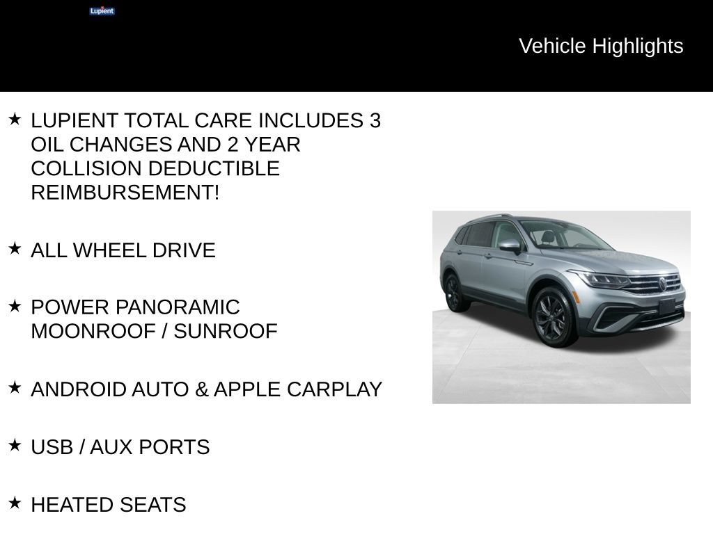 Used 2023 Volkswagen Tiguan SE w/ Panoramic Sunroof Package AWD/4WD image 7