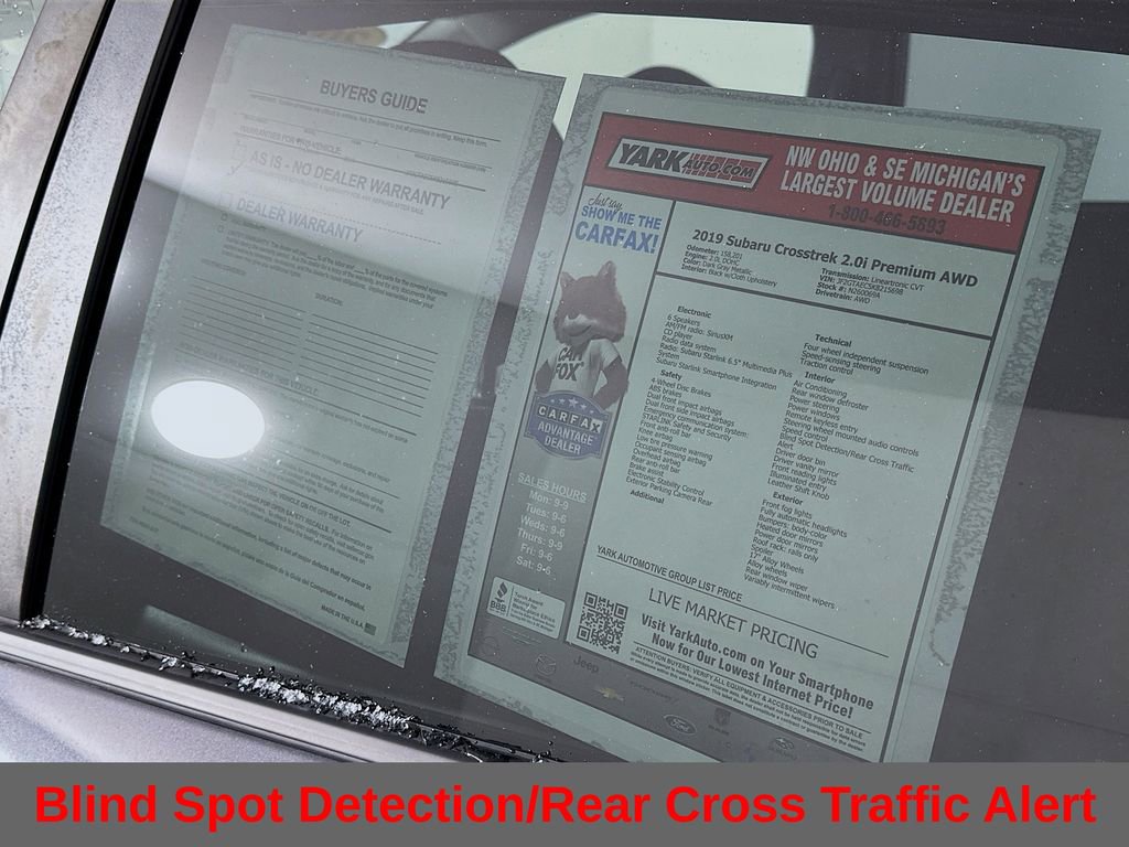 Used 2019 Subaru Crosstrek 2.0i Premium w/ Eyesight System image 14