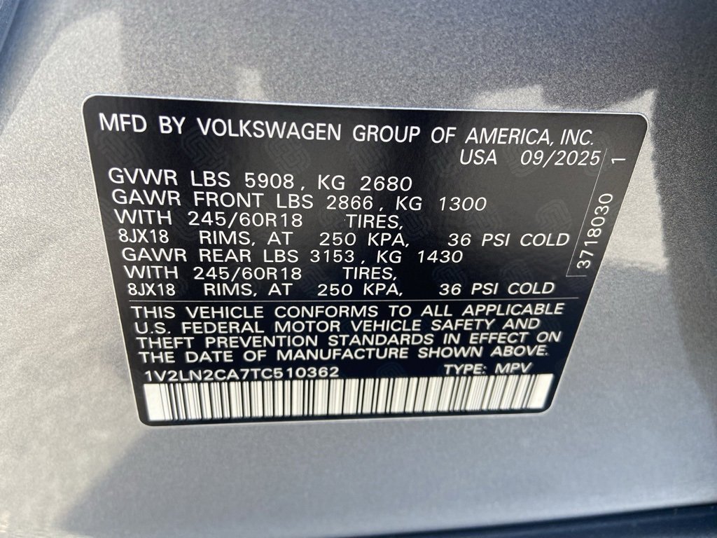 New 2026 Volkswagen Atlas SE image 11