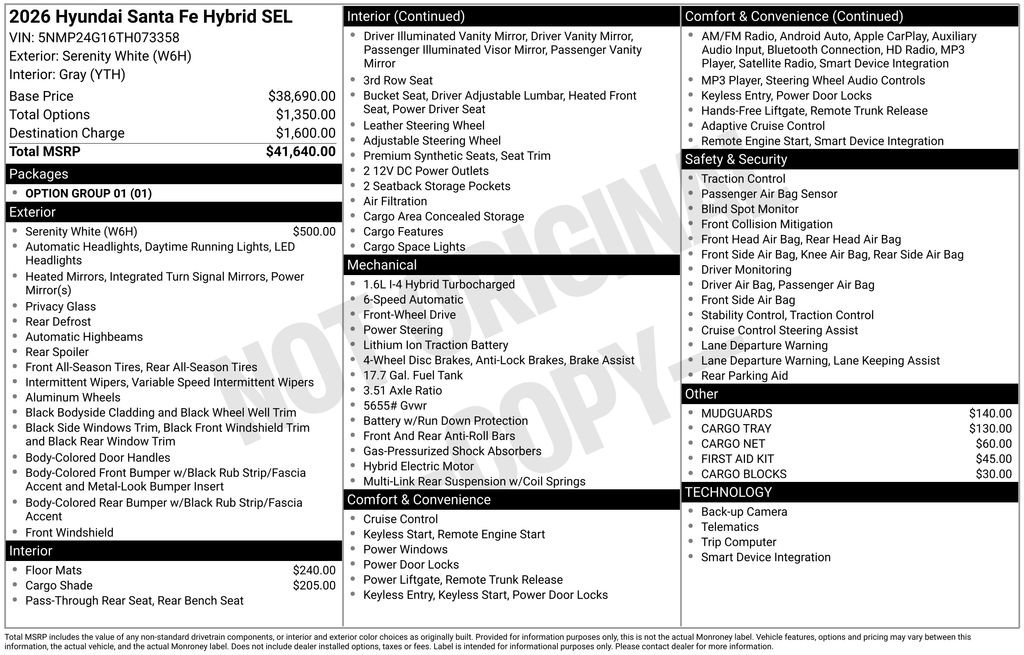 Used 2026 Hyundai Santa Fe SEL FWD image 35