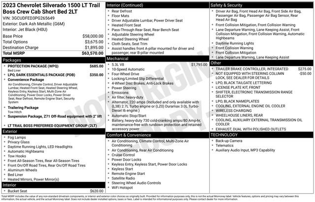 Certified 2023 Chevrolet Silverado 1500 LT Trail Boss w/ Protection Package AWD/4WD image 27