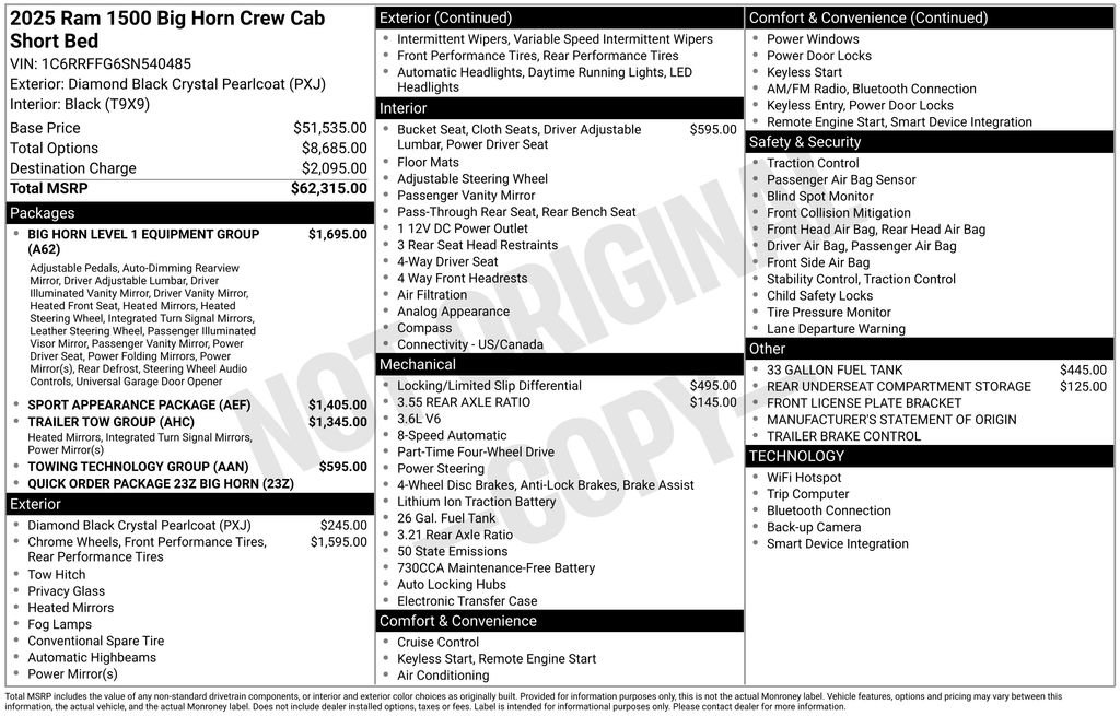 Used 2025 RAM 1500 Big Horn AWD/4WD image 40