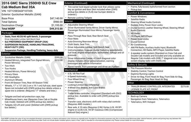 Used 2016 GMC Sierra 2500 SLE image 14