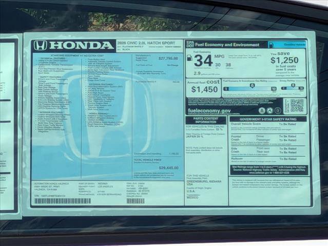 New 2026 Honda Civic Sport image 17