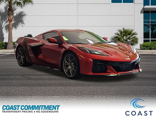 Used 2025 Chevrolet Corvette Z06 w/ Chrome Exterior Badge Package RWD image 3