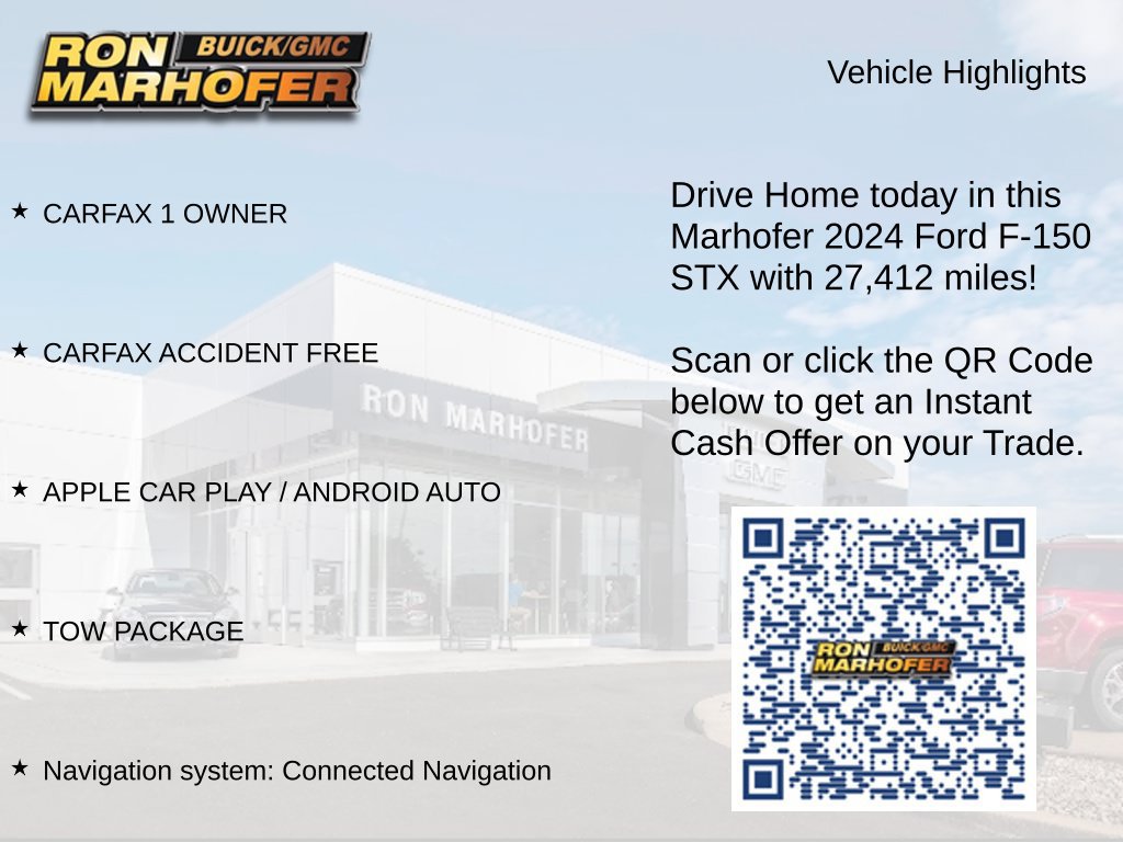 Used 2024 Ford F150 STX w/ STX Black Appearance Package AWD/4WD image 14