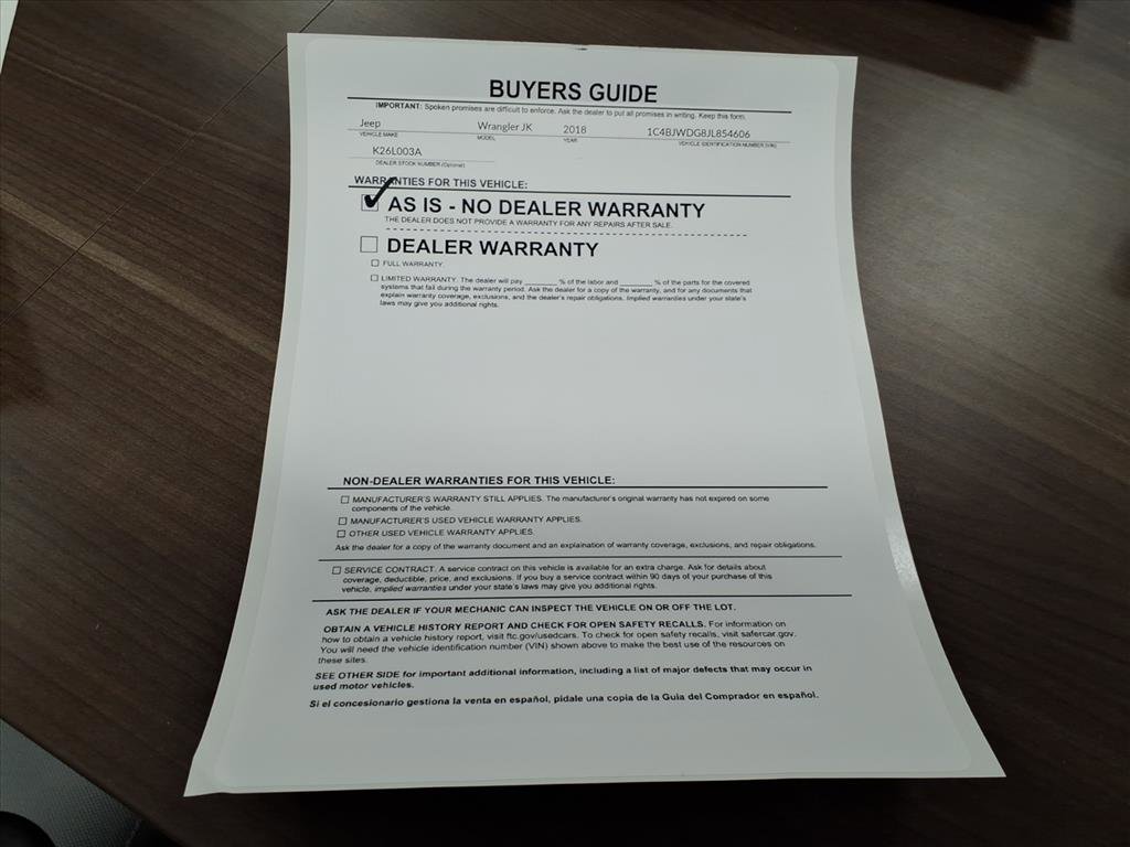 Used 2018 Jeep Wrangler Unlimited Sport S image 20