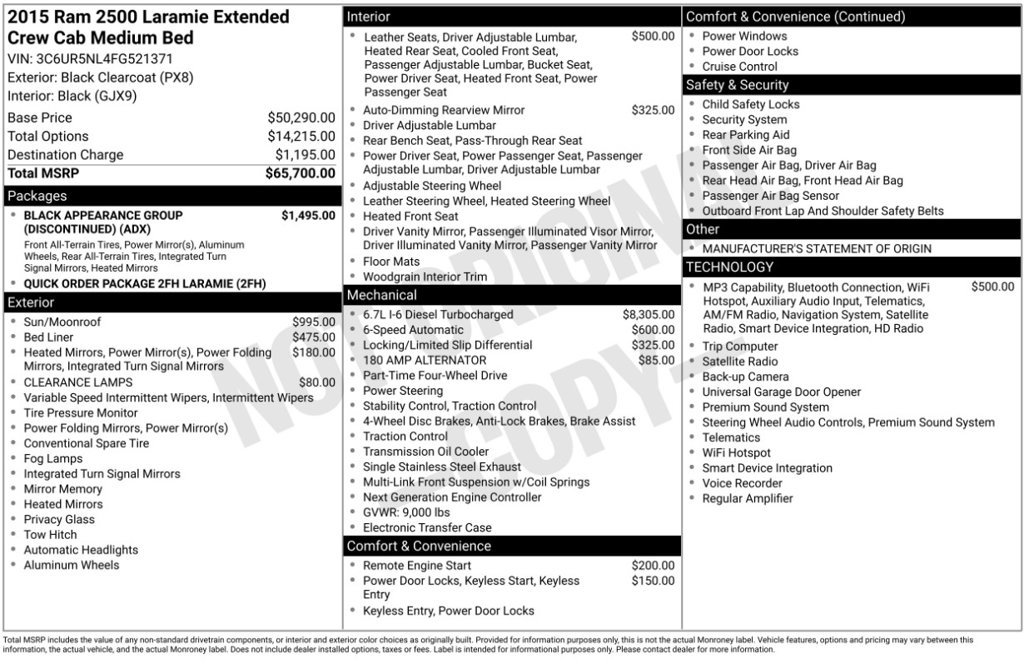 Used 2015 RAM 2500 Laramie AWD/4WD image 5