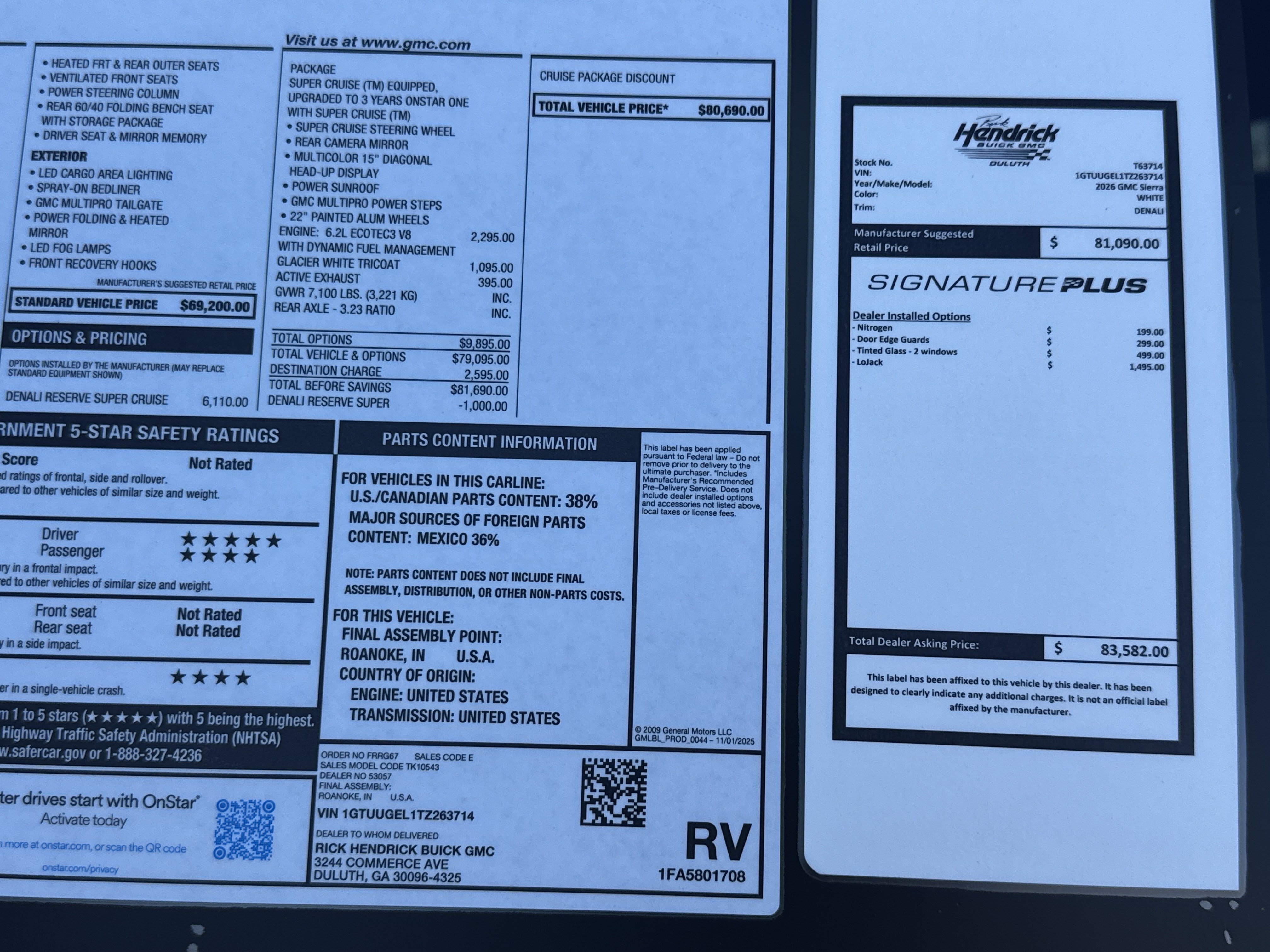 New 2026 GMC Sierra 1500 Denali AWD/4WD image 37