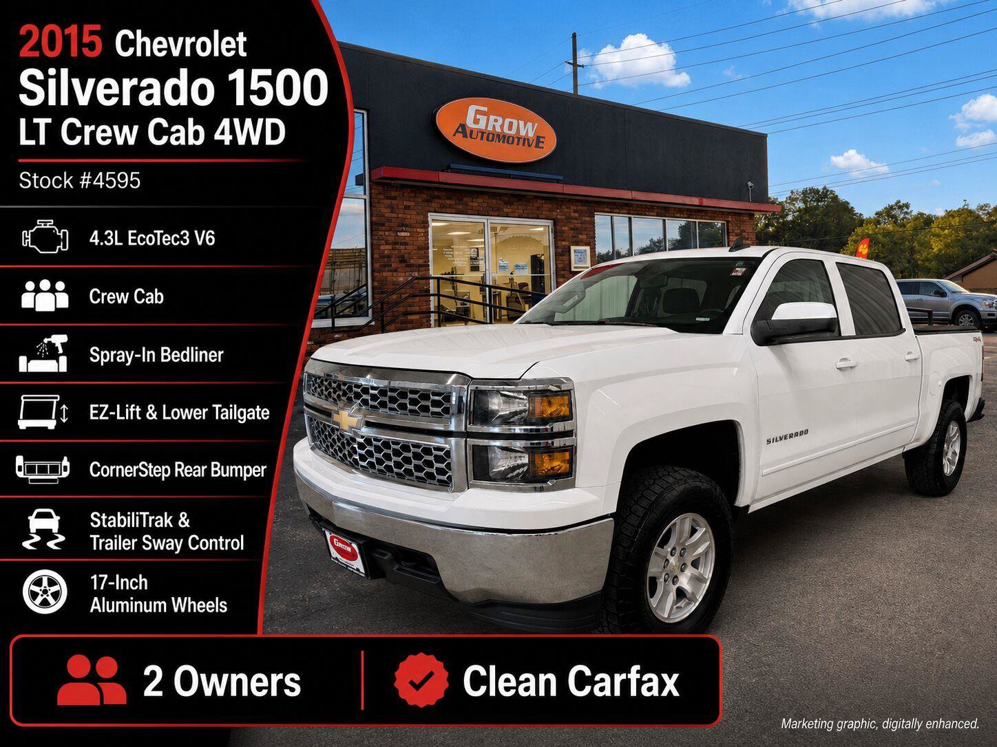Used 2015 Chevrolet Silverado 1500 LT AWD/4WD image 7