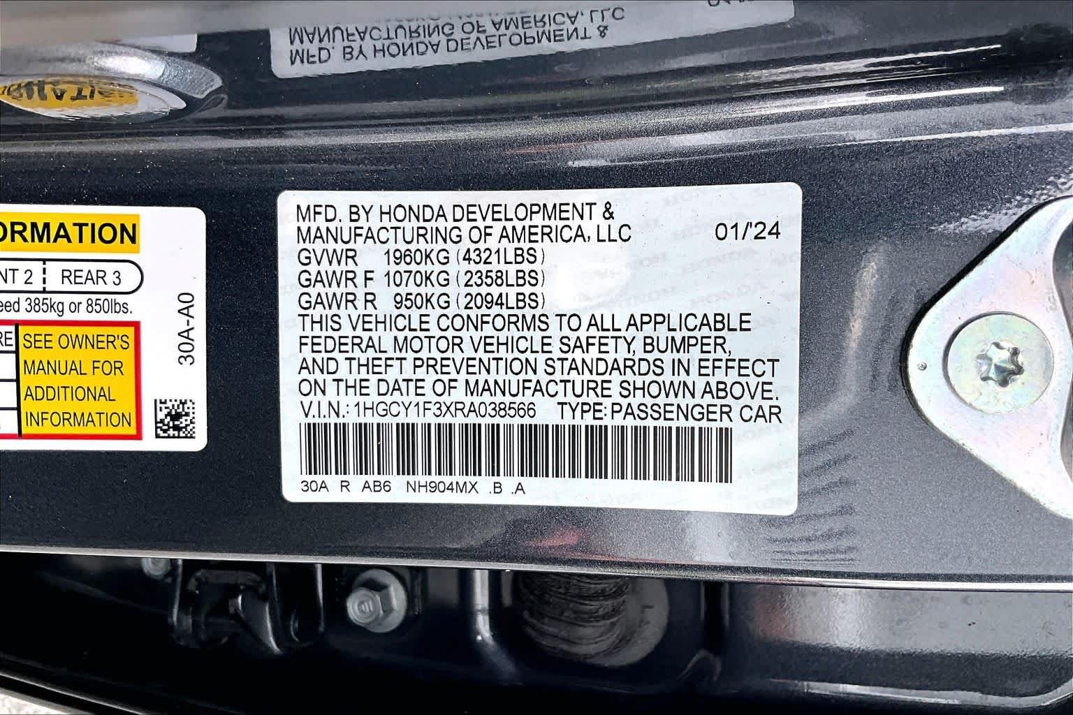 Used 2024 Honda Accord EX image 34