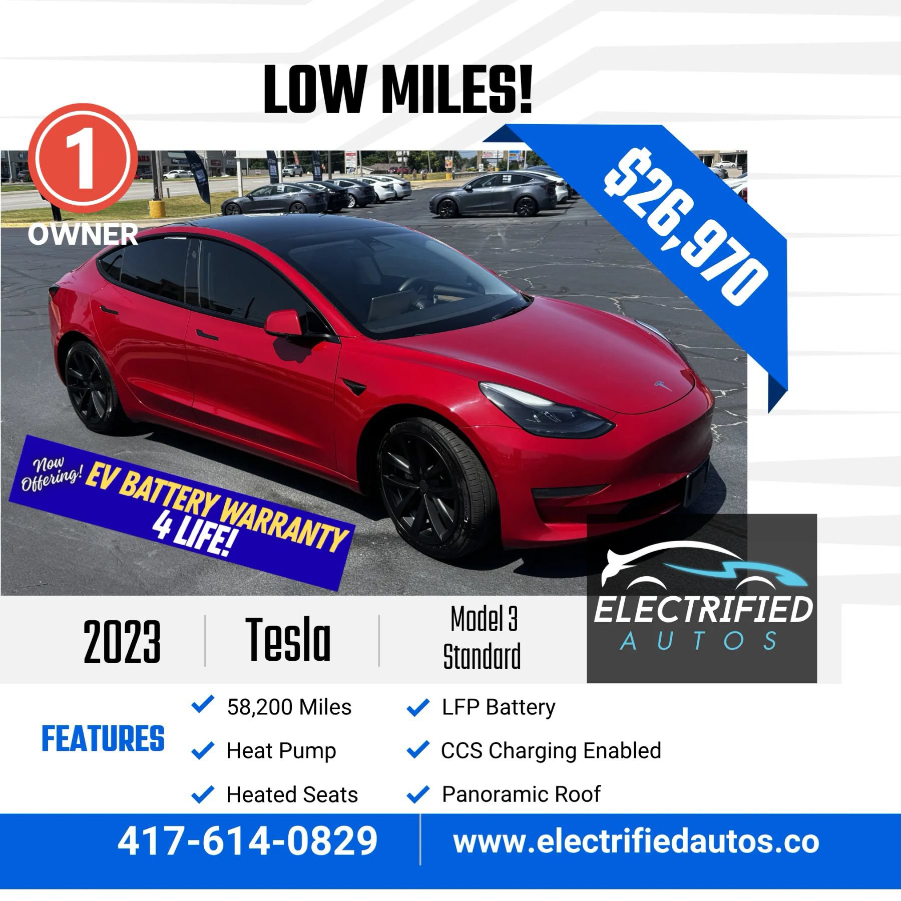 Used 2023 Tesla Model 3 Standard Range RWD image 1