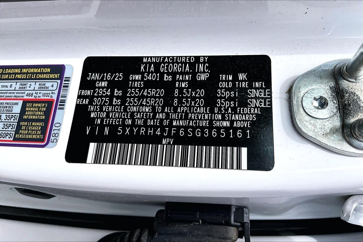 Certified 2025 Kia Sorento EX w/ Panoramic Sunroof Package FWD image 31