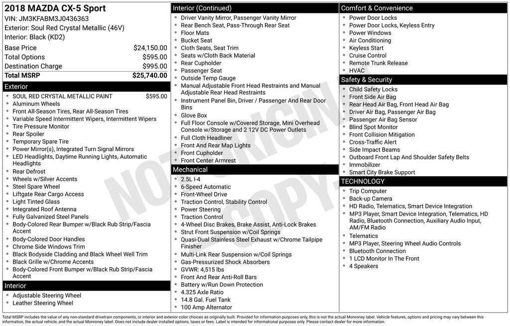 Used 2018 MAZDA CX-5 Sport FWD image 30