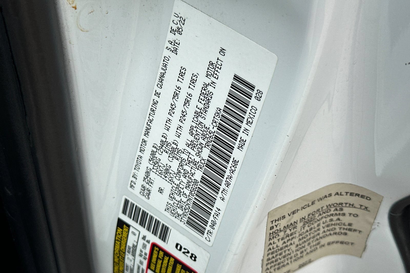 Certified 2022 Toyota Tacoma SR RWD image 34