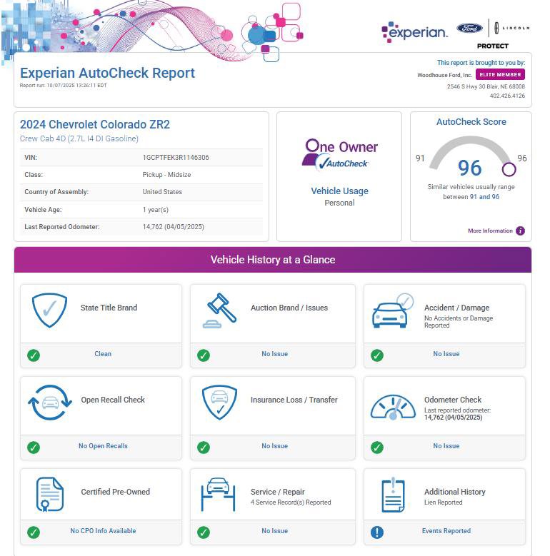 Used 2024 Chevrolet Colorado ZR2 w/ Technology Package image 21