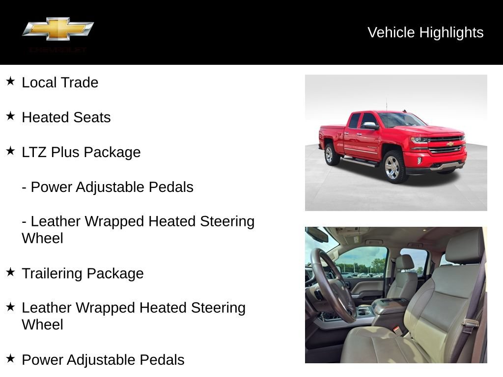 Used 2017 Chevrolet Silverado 1500 LTZ Z71 w/ LTZ Plus Package AWD/4WD image 18