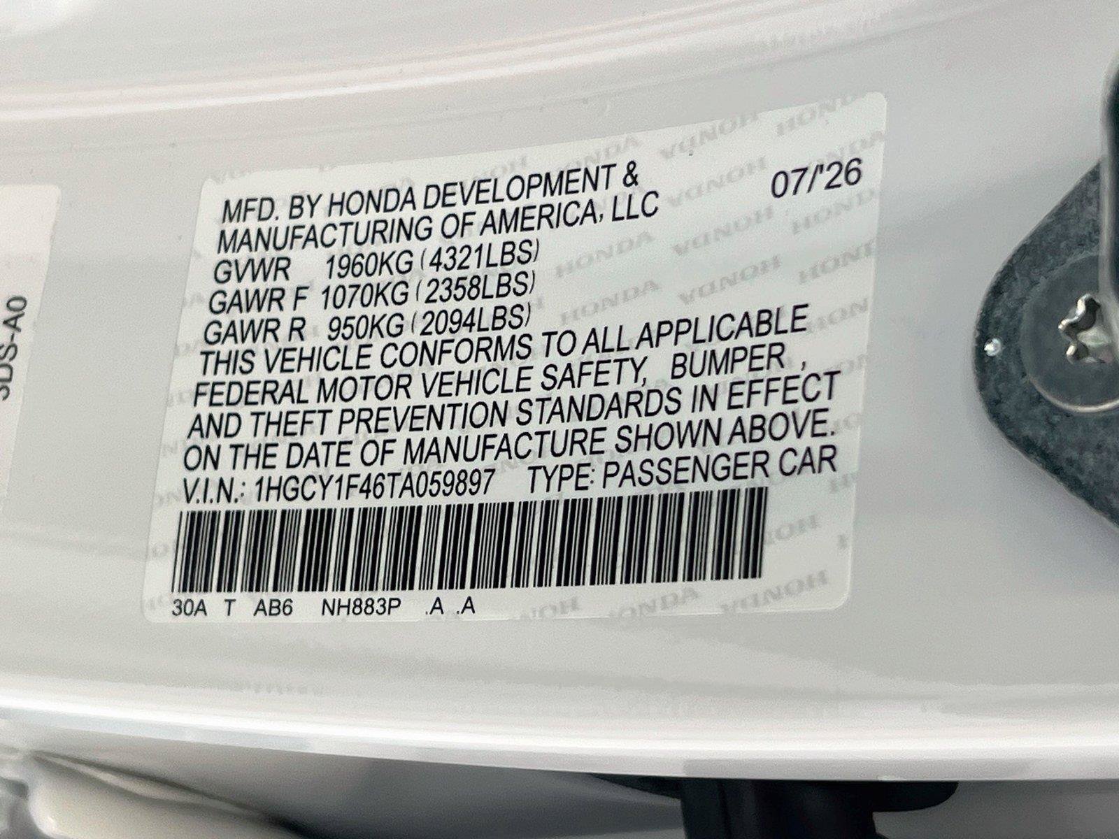New 2026 Honda Accord SE image 30