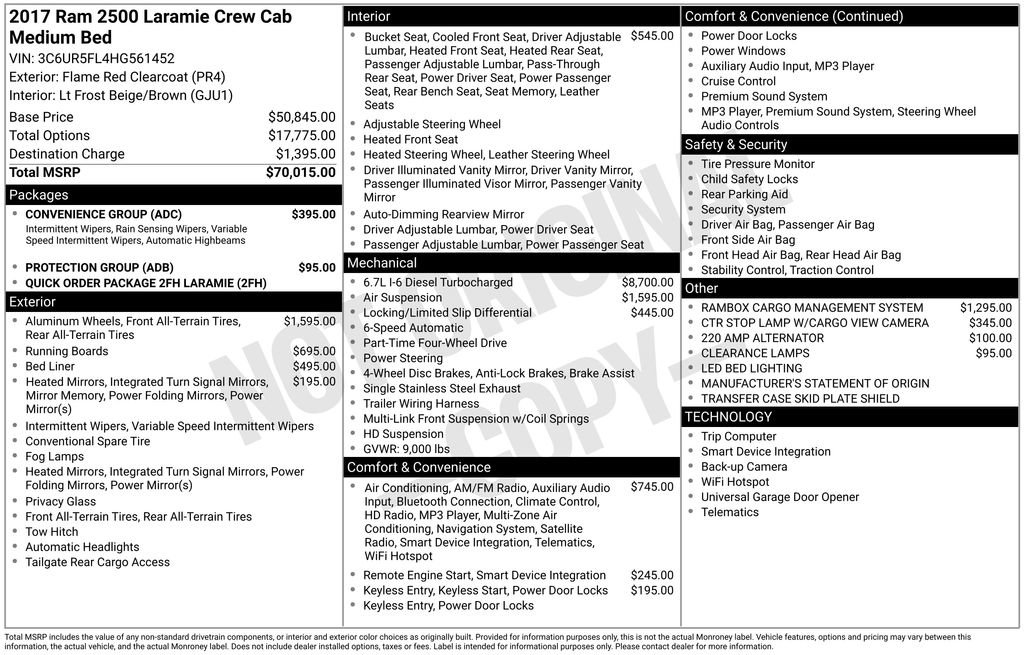 Used 2017 RAM 2500 Laramie w/ Convenience Group image 6