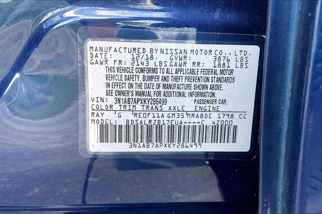 Used 2019 Nissan Sentra SR FWD image 22