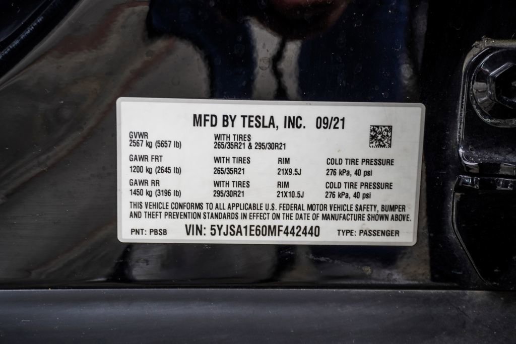 Used 2021 Tesla Model S Plaid AWD/4WD image 34