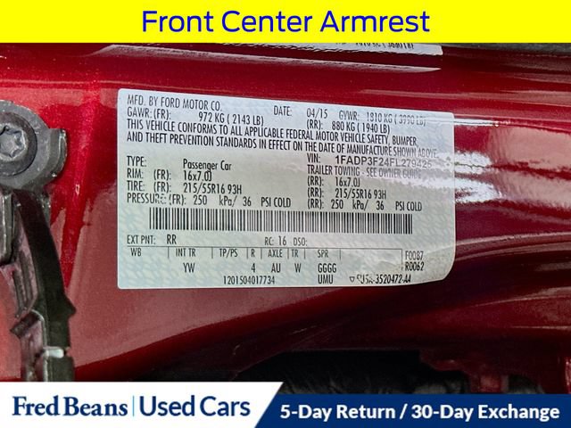 Used 2015 Ford Focus SE w/ SE Cold Weather Package FWD image 29